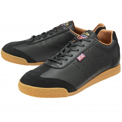 Gola Sneaker Harrier Luxe Premium Leather - Made in England - black Men